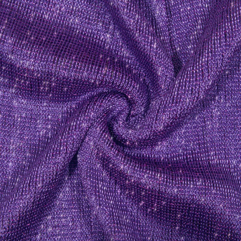 Rheane Shawls and Wraps for Weddings Evening Dresses Elegant Shawls and Wraps Dress Cover Up Formal Party Beach Cover-up Outfit(Purple with Purple Glitter) - Image 5
